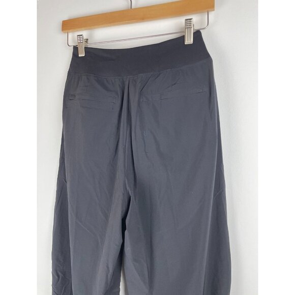 ATHLETA Cardiff Pants Straight Leg High Rise Black Tie Belt Waist Size 4 - Picture 7 of 8
